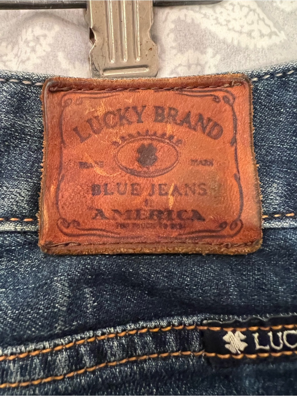 Lola Boot Lucky Brand Women's Dark Blue Jeans with Gold YKK Zipper 12/31 ankle